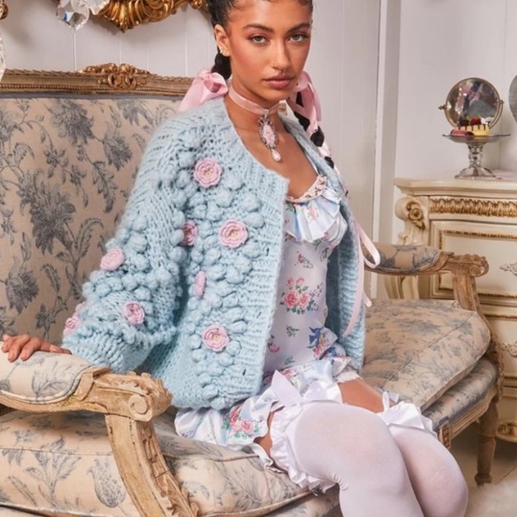 dolls kill caridgan brand new never worn size xs - Picture 3 of 8